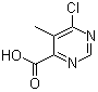 6-Chloro-5-methyl-4-pyrimidinecarboxylic acid molecular structure (CAS 933702-12-6)