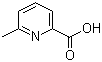 结构式 CAS# 934-60-1, 6-甲基-2-吡啶甲酸