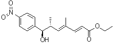 Ethyl (2E,4E,6R,7R)-7-hydroxy-4,6-dimethyl-7-(4-nitrophenyl)hepta-2,4-dienoate molecular structure (CAS 934246-96-5)