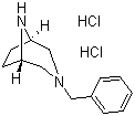 structure of CAS# 93428-54-7, 3-(Phenylmethyl)-3,8-diazabicyclo[3.2.1]octane dihydrochloride