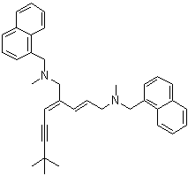 (2E,4E)-4-(4,4-Dimethyl-2-pentyn-1-ylidene)-N1,N5-dimethyl-N1,N5-bis(1-naphthalenylmethyl)-2-pentene-1,5-diamine molecular structure (CAS 934365-23-8)