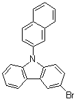 9-(2-萘基)-3-溴咔唑分子结构 (CAS 934545-80-9)