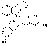 structure of CAS# 934557-66-1, 9,9-Bis(6-hydroxy-2-naphthyl)fluorene;6,6'-(9-Fluorenylidene)-di(2-naphthol); BNF