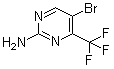2-Amino-5-bromo-4-trifluoromethylpyrimidine molecular structure (CAS 935534-47-7)