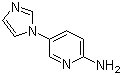结构式 CAS# 935547-73-2, 5-(1H-咪唑-1-基)-2-氨基吡啶