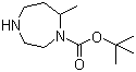 结构式 CAS# 935843-93-9, 7-甲基-1,4-二氮杂环庚烷-1-羧酸叔丁酯