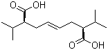 (2S,4E,7S)-2,7-Bis(1-methylethyl)-4-octenedioic acid molecular structure (CAS 935847-26-0)