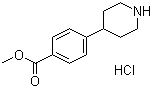 Methyl 4-(4-piperidyl)benzoate hydrochloride molecular structure (CAS 936130-82-4)