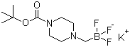 Potassium (4-Boc-piperazin-1-yl)methyltrifluoroborate molecular structure (CAS 936329-97-4)