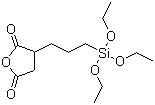 结构式 CAS# 93642-68-3, (3-三乙氧基硅丙基)丁二酸酐