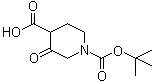 1-(tert-Butoxycarbonyl)-3-oxopiperidine-4-carboxylic acid molecular structure (CAS 936497-91-5)