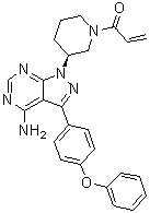 1-[(3S)-3-[4-氨基-3-(4-苯氧基苯基)-1H-吡唑并[3,4-d]嘧啶-1-基]-1-哌啶基]-2-丙烯-1-酮分子结构 (CAS 936563-97-2)