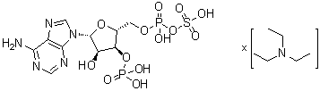 3'-Adenylic acid 5'-(dihydrogen phosphate) 5'-anhydride with sulfuric acid compd. with N,N-diethylethanamine (1:?) molecular structure (CAS 936827-87-1)
