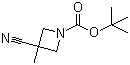 3-Cyano-3-methylazetidine-1-carboxylic acid tert-butyl ester molecular structure (CAS 936850-09-8)