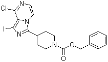 4-(8-Chloro-1-iodoimidazo[1,5-a]pyrazin-3-yl)-1-piperidine carboxylic acid benzyl ester molecular structure (CAS 936901-82-5)