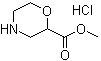 2-吗啉羧酸甲酯盐酸盐分子结构 (CAS 937063-34-8)