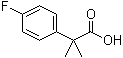 结构式 CAS# 93748-19-7, 2-(4-氟苯基)-2-甲基丙酸