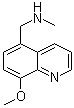 8-Methoxy-N-methyl-5-quinolinemethanamine molecular structure (CAS 937647-97-7)