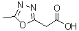 structure of CAS# 937684-91-8, 5-Methyl-1,3,4-oxadiazole-2-acetic acid;2-(5-Methyl-1,3,4-oxadiazol-2-yl)acetic acid