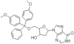 5'-O-[Bis(4-methoxyphenyl)phenylmethyl]-2'-deoxyinosine molecular structure (CAS 93778-57-5)