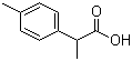 2-(4-甲基苯基)丙酸分子结构 (CAS 938-94-3)