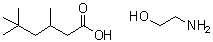 3,5,5-Trimethylhexanoic acid compd. with 2-aminoethanol (1:1) molecular structure (CAS 93894-11-2)
