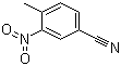 structure of CAS# 939-79-7, 4-Methyl-3-nitrobenzonitrile;3-Nitro-4-methylbenzonitrile