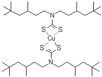 Bis[bis(3,5,5-trimethylhexyl)carbamodithioato-S,S']copper molecular structure (CAS 93918-68-4)