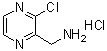 structure of CAS# 939412-86-9, 3-Chloro-2-pyrazinemethanamine hydrochloride;(3-Chloropyrazin-2-yl)methanamine hydrochloride