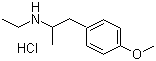 Ethyl[1-(4-methoxyphenyl)propan-2-yl]amine hydrochloride molecular structure (CAS 93963-24-7)