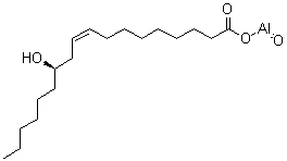 [R-(Z)]-(12-Hydroxy-9-octadecenoato-O1)oxo-aluminum molecular structure (CAS 93966-36-0)