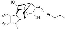 (17R,21alpha)-Ajmalan-17,21-diol compd. with 1-bromopropane (1:1) molecular structure (CAS 93981-29-4)