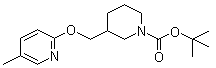 3-[[(5-Methyl-2-pyridinyl)oxy]methyl]-1-piperidinecarboxylic acid tert-butyl ester molecular structure (CAS 939986-14-8)