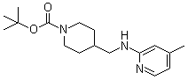 4-[[(4-Methyl-2-pyridinyl)amino]methyl]-1-piperidinecarboxylic acid tert-butyl ester molecular structure (CAS 939986-30-8)
