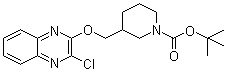 3-[[(3-Chloro-2-quinoxalinyl)oxy]methyl]-1-piperidinecarboxylic acid tert-butyl ester molecular structure (CAS 939986-43-3)