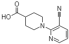 结构式 CAS# 939986-70-6, 1-(3-氰基-2-吡啶基)-4-哌啶甲酸