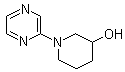 结构式 CAS# 939986-87-5, 1-(2-吡嗪基)-3-哌啶醇