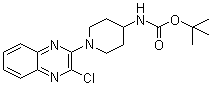 N-[1-(3-氯-2-喹喔啉基)-4-哌啶基]氨基甲酸叔丁酯分子结构 (CAS 939986-90-0)