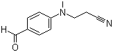 4-(N-甲基-N-氰乙基)氨基苯甲醛分子结构 (CAS 94-21-3)