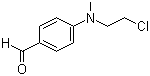 N-甲基-N-氯乙基-4-氨基苯甲醛分子结构 (CAS 94-31-5)