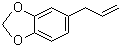 structure of CAS# 94-59-7, Safrole;4-Allyl-1,2-methylenedioxybenzene; 5-Allyl-1,3-benzodioxole