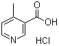 结构式 CAS# 94015-05-1, 4-甲基烟酸盐酸盐