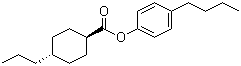 trans-4-Propylcyclohexanecarboxylic acid 4-butylphenyl ester molecular structure (CAS 94041-26-6)