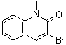 structure of CAS# 941-91-3, 3-Bromo-1-methyl-2(1H)-quinolinone;3-Bromo-1-methylcarbostyril; NSC 108475
