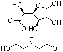 alpha-D-Glucofuranuronic acid, compd. with 2,2'-iminobis[ethanol] (1:1) molecular structure (CAS 94108-62-0)
