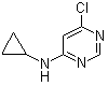 结构式 CAS# 941294-43-5, 4-氯-6-(环丙基氨基)嘧啶
