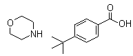 Morpholine 4-(1,1-dimethylethyl)benzoate molecular structure (CAS 94135-64-5)