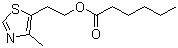 4-甲基-5-噻唑基乙醇己酸酯分子结构 (CAS 94159-32-7)