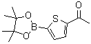 2-(5-乙酰基噻吩-2-基)-4,4,5,5-四甲基-1,3,2-二氧硼杂环戊烷分子结构 (CAS 942070-32-8)