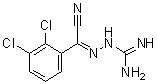 (2Z)-2-[Cyano(2,3-dichlorophenyl)methylene]hydrazinecarboximidamide molecular structure (CAS 94213-23-7)